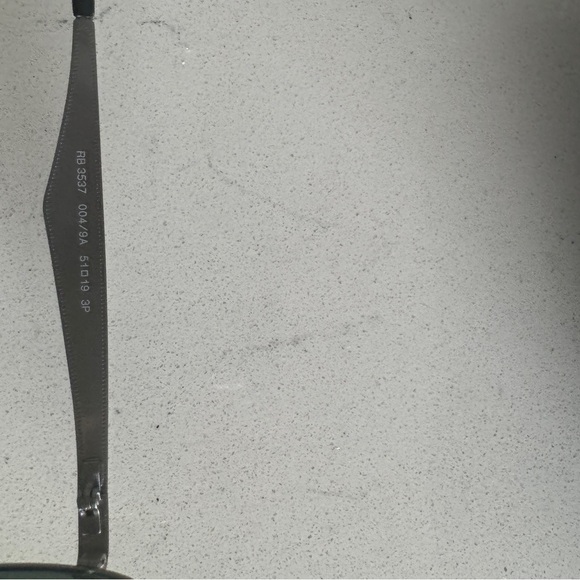 Ray-Ban 90s Style Metallic Silver Sunglasses with Dark Green Lenses - Picture 8 of 12